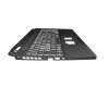 Keyboard incl. topcase DE (german) black/black with backlight (4060/4070) original suitable for Acer Nitro 5 (AN515-46)
