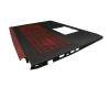 Keyboard incl. topcase DE (german) black/black with backlight (GTX 1050/1650) original suitable for Acer Nitro 5 (AN517-51)