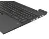 Keyboard incl. topcase DE (german) black/black with backlight (RTX graphics card) original suitable for HP Omen 17-ck0000