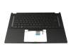 Keyboard incl. topcase DE (german) black/black with backlight ONE ZONE RGB original suitable for Asus ROG Flow X16 GV601VU