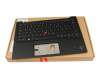 Keyboard incl. topcase DE (german) black/black with backlight and mouse-stick (Wi-Fi) original suitable for Lenovo ThinkPad X1 Carbon G10 (21CB)