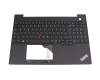 Keyboard incl. topcase DE (german) black/black with backlight and mouse-stick original suitable for Lenovo ThinkPad E16 Gen 1 (Type 21JN)