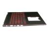 Keyboard incl. topcase DE (german) black/black with backlight original suitable for Acer Nitro 5 Spin (NP515-51)