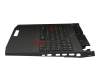 Keyboard incl. topcase DE (german) black/black with backlight original suitable for Acer Predator 15 (G9-591)