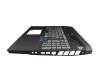 Keyboard incl. topcase DE (german) black/black with backlight original suitable for Acer Predator Helios 500 (PH517-52)
