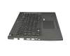 Keyboard incl. topcase DE (german) black/black with backlight original suitable for Acer TravelMate P4 (P449-MG)