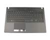 Keyboard incl. topcase DE (german) black/black with backlight original suitable for Acer TravelMate P6 (P658-G3-M)
