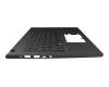 Keyboard incl. topcase DE (german) black/black with backlight original suitable for Acer TravelMate P6 (TMP614-51-G2)