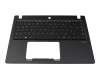 Keyboard incl. topcase DE (german) black/black with backlight original suitable for Acer TravelMate X3 (TMX341-51-M)