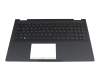 Keyboard incl. topcase DE (german) black/black with backlight original suitable for Asus B1502CBA