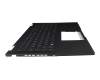 Keyboard incl. topcase DE (german) black/black with backlight original suitable for Asus B1502CGA