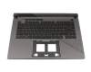 Keyboard incl. topcase DE (german) black/black with backlight original suitable for Asus G634JZR