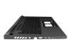 Keyboard incl. topcase DE (german) black/black with backlight original suitable for Asus G634JZR