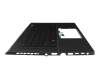 Keyboard incl. topcase DE (german) black/black with backlight original suitable for Asus GU603ZM
