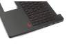 Keyboard incl. topcase DE (german) black/black with backlight original suitable for Asus N501JW