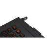 Keyboard incl. topcase DE (german) black/black with backlight original suitable for Asus ROG G751JY