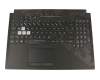 Keyboard incl. topcase DE (german) black/black with backlight original suitable for Asus ROG Strix GL504GM