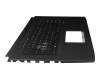 Keyboard incl. topcase DE (german) black/black with backlight original suitable for Asus ROG Strix GL703VM