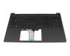 Keyboard incl. topcase DE (german) black/black with backlight original suitable for HP 15-fd1000