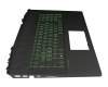 Keyboard incl. topcase DE (german) black/black with backlight original suitable for HP Pavilion Gaming 17-cd0000