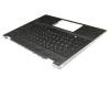 Keyboard incl. topcase DE (german) black/black with backlight original suitable for HP Pavilion x360 14-cd0100