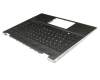 Keyboard incl. topcase DE (german) black/black with backlight original suitable for HP Pavilion x360 14-cd0400