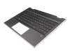 Keyboard incl. topcase DE (german) black/black with backlight original suitable for HP Pavilion x360 14-cd1100