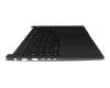 Keyboard incl. topcase DE (german) black/black with backlight original suitable for Lengda S16431