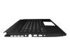 Keyboard incl. topcase DE (german) black/black with backlight original suitable for MSI GS76 Stealth 11UH/11UG/11UE (MS-17M1)