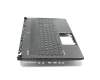 Keyboard incl. topcase DE (german) black/black with backlight original suitable for MSI PX60 (MS-16H6)