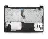 Keyboard incl. topcase DE (german) black/black with rough pattern original suitable for HP 17-bs000