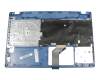 Keyboard incl. topcase DE (german) black/blue original suitable for Acer Aspire E5-522G