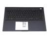 Keyboard incl. topcase DE (german) black/blue original suitable for Asus ExpertBook L1 L1500CDA