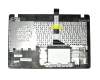 Keyboard incl. topcase DE (german) black/blue original suitable for Asus F550LN