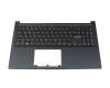 Keyboard incl. topcase DE (german) black/blue original suitable for Asus VivoBook 15 X1504VA