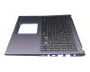 Keyboard incl. topcase DE (german) black/blue original suitable for Asus VivoBook 15 X512DA