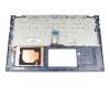 Keyboard incl. topcase DE (german) black/blue original suitable for Asus VivoBook F512DA