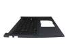 Keyboard incl. topcase DE (german) black/blue with backlight original suitable for Asus K3500PH