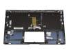 Keyboard incl. topcase DE (german) black/blue with backlight original suitable for Asus UX433FA