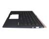 Keyboard incl. topcase DE (german) black/blue with backlight original suitable for Asus UX433FA