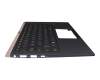 Keyboard incl. topcase DE (german) black/blue with backlight original suitable for Asus ZenBook 14 UX433FN