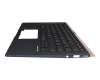 Keyboard incl. topcase DE (german) black/blue with backlight original suitable for Asus ZenBook 14 UX433FN