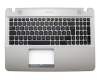 Keyboard incl. topcase DE (german) black/brown original suitable for Asus VivoBook Max X541UA
