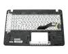 Keyboard incl. topcase DE (german) black/gold ODD mount included original suitable for Asus VivoBook R540LA