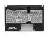 Keyboard incl. topcase DE (german) black/green original suitable for Asus F401A