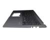 Keyboard incl. topcase DE (german) black/grey (SD) original suitable for Asus F1500EA