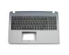 Keyboard incl. topcase DE (german) black/grey including ODD bracket original suitable for Asus VivoBook R540SA