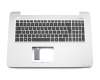 Keyboard incl. topcase DE (german) black/grey original suitable for Asus F756UJ