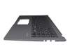 Keyboard incl. topcase DE (german) black/grey original suitable for Asus R565JA
