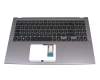 Keyboard incl. topcase DE (german) black/grey original suitable for Asus VivoBook 15 X512FB